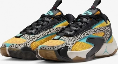 Кросівки баскетбольні підліткові Nike JORDAN LUKA 2 (GS) оранжево-бірюзово-чорні FQ9045-800