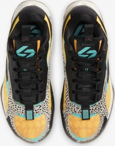 Кросівки баскетбольні підліткові Nike JORDAN LUKA 2 (GS) оранжево-бірюзово-чорні FQ9045-800