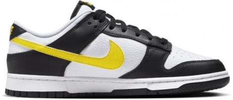 Кросівки Nike DUNK LOW біло-чорно-жовті FQ2431-001