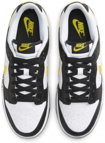 Кросівки Nike DUNK LOW біло-чорно-жовті FQ2431-001