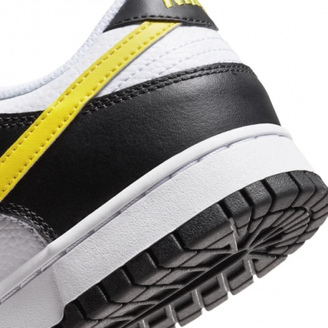 Кросівки Nike DUNK LOW біло-чорно-жовті FQ2431-001