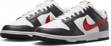 Кросівки Nike DUNK LOW RETRO біло-чорно-червоні FB3354-001