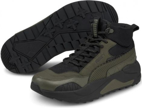 Ботинки Puma X-RAY 2 SQUARE MID WINTER оливково-черные 373020-05