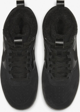 Кроссовки детские Nike COURT BOROUGH MID 2 BOOT BG черные CQ4023-001