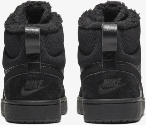 Кроссовки детские Nike COURT BOROUGH MID 2 BOOT BG черные CQ4023-001