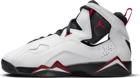 Кросівки баскетбольні підліткові Nike JORDAN TRUE FLIGHT (GS) біло-чорно-червоні 343795-100