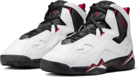 Кросівки баскетбольні підліткові Nike JORDAN TRUE FLIGHT (GS) біло-чорно-червоні 343795-100