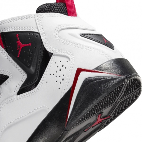 Кросівки баскетбольні підліткові Nike JORDAN TRUE FLIGHT (GS) біло-чорно-червоні 343795-100