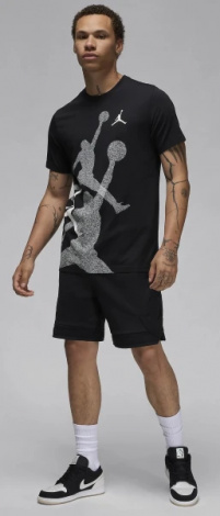 Футболка Nike M J BRAND SS HBR CREW черная FN6025-010