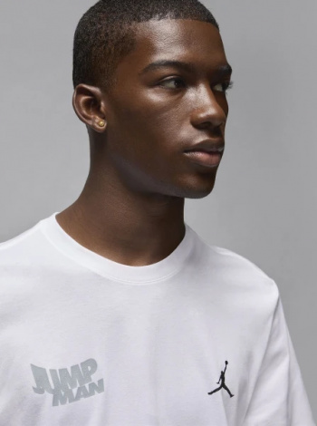 Футболка Nike JORDAN MBRAND SS JM STACK CREW біла FN6029-100