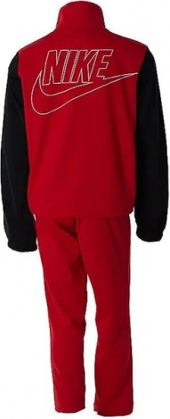 Спортивный костюм подростковый Nike NSW HBR POLY TRACKSUIT красно-черный DD0324-657