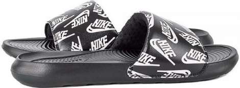 Шлепанцы Nike VICTORI ONE SLIDE PRINT черные CN9678-008