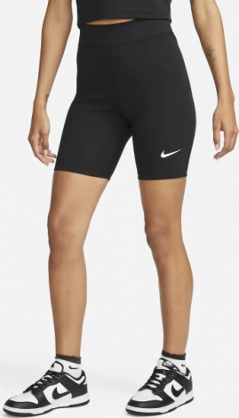 Велосипеди жіночі Nike W NSW CLSC HR 8IN SHORT чорні DV7797-010