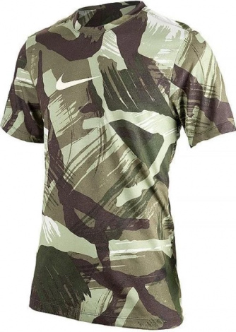 Футболка Nike M NK DF TEE CAMO AOP хаки DR7571-386