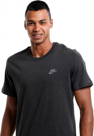 Футболка Nike M NSW CLUB TEE SUST серая DR7923-010