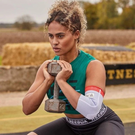 Фіксатор ліктя Reebok SPEEDWICK ELBOW SUPPORT біло-червоний L RRSU-14525