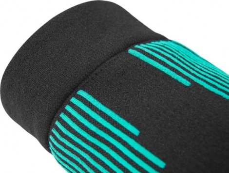 Рукави компресійні Reebok KNITTED COMPRESSION ARM SLEEVE 2 шт. чорно-бірюзові M RRSL-15034