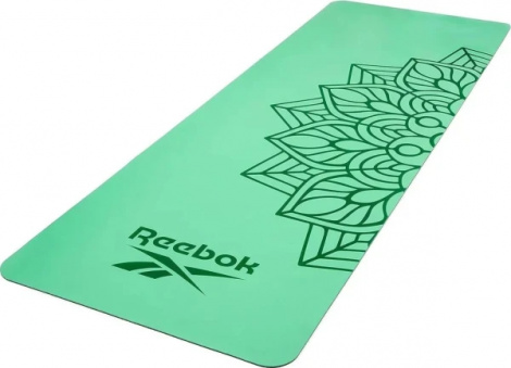 Коврик для йоги Reebok NATURAL RUBBER YOGA MAT зелено-темно-зеленый RAYG-11085GN