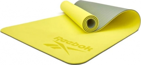 Килимок для йоги двосторонній Reebok DOUBLE SIDED YOGA MAT жовто-сірий RAYG-11042GR