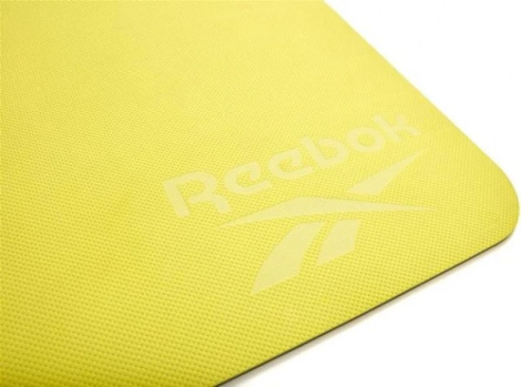 Килимок для йоги двосторонній Reebok DOUBLE SIDED YOGA MAT жовто-сірий RAYG-11042GR