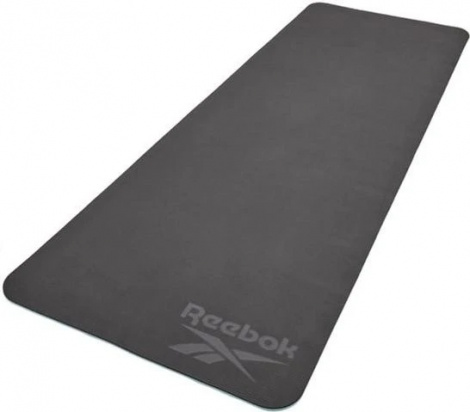 Коврик для йоги двусторонний Reebok DOUBLE SIDED YOGA MAT голубо-черный RAYG-11042BL