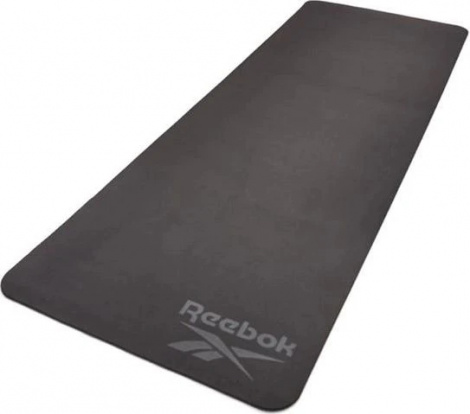 Коврик для йоги двусторонний Reebok DOUBLE SIDED YOGA MAT серо-черный RAYG-11042BKGR
