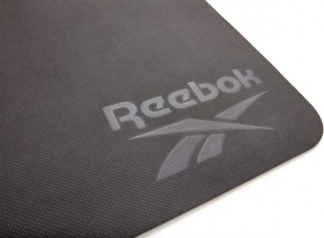 Коврик для йоги двусторонний Reebok DOUBLE SIDED YOGA MAT серо-черный RAYG-11042BKGR