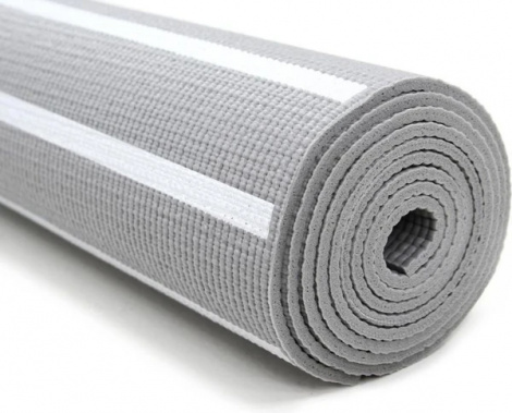 Килимок для йоги двосторонній Reebok DOUBLE SIDED 4MM YOGA MAT сіро-білий RAYG-11030YG