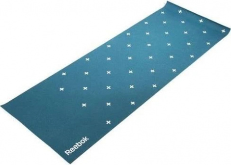 Килимок для йоги двосторонній Reebok DOUBLE SIDED 4MM YOGA MAT синьо-білий RAYG-11030GN