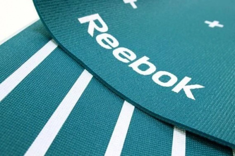 Килимок для йоги двосторонній Reebok DOUBLE SIDED 4MM YOGA MAT синьо-білий RAYG-11030GN