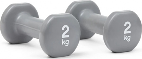 Гантели Reebok DUMBBELLS серые (2 х 2,0 кг) RAWT-16152