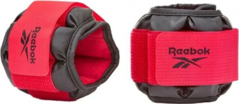 Обтяжувачі для кісточки/зап'ястя Reebok PREMIUM ANKLE чорно-червоні (2 х 0,5 кг) RAWT-11310
