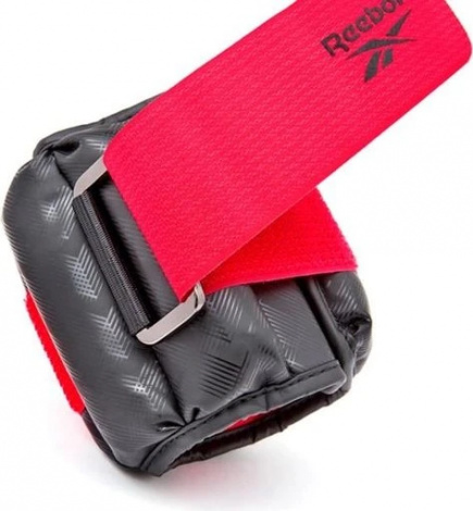 Обтяжувачі для кісточки/зап'ястя Reebok PREMIUM ANKLE чорно-червоні (2 х 0,5 кг) RAWT-11310