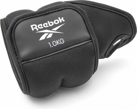Утяжелители для запястья Reebok WRIST WEIGHTS черно-красные (2 х 1,0 кг) RAWT-11211