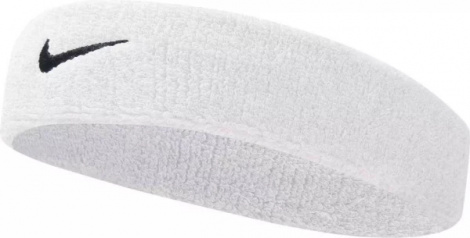 Повязка на голову Nike SWOOSH HEADBAND белая N.NN.07.101.OS