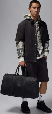 Сумка Nike JORDAN MONOGRAM DUFFLE BAG 40L чорна LM0987-023