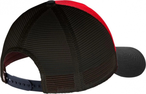 Кепка New Balance Lifestyle Athletics Trucker червоно-чорна LAH01001TRE