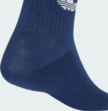 Шкарпетки Adidas 3-STRIPES CREW 3P білі, темно-сині (3 пари) JV7408