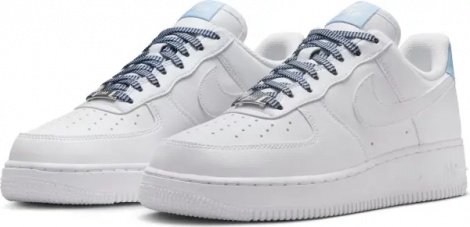 Кросівки жіночі Nike AIR FORCE 1 '07 біло-блакитні IB7167-101