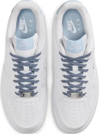 Кросівки жіночі Nike AIR FORCE 1 '07 біло-блакитні IB7167-101