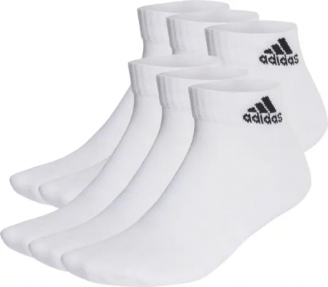 Носки Adidas CUSHIONED SPORTSWEAR ANKLE 6P белые (6 пар) HT3442