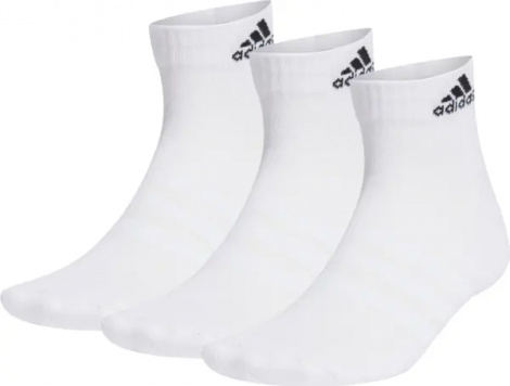 Носки Adidas CUSHIONED SPORTSWEAR ANKLE 3P белые (3 пары) HT3441
