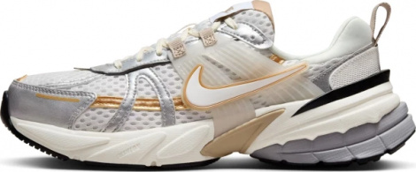 Кроссовки женские Nike V2K RUN бело-серебряно-золотые HJ7245-100