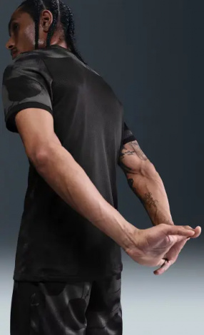 Футболка Nike ACADEMY+ DRI-FIT чорно-темно-сіра HJ4239-010