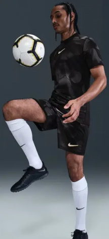 Футболка Nike ACADEMY+ DRI-FIT чорно-темно-сіра HJ4239-010