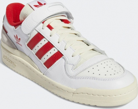 Кроссовки Adidas FORUM 84 LOW бело-красные GY5848