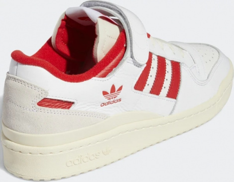 Кроссовки Adidas FORUM 84 LOW бело-красные GY5848