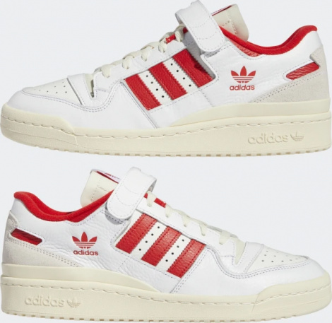 Кроссовки Adidas FORUM 84 LOW бело-красные GY5848