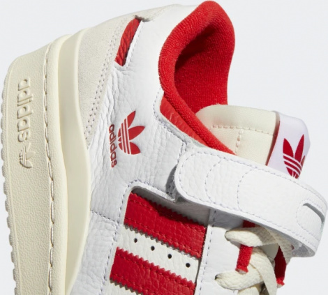 Кроссовки Adidas FORUM 84 LOW бело-красные GY5848