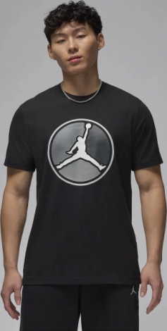 Футболка Nike M J JUMPMAN HBR SS CREW черная FZ1944-010